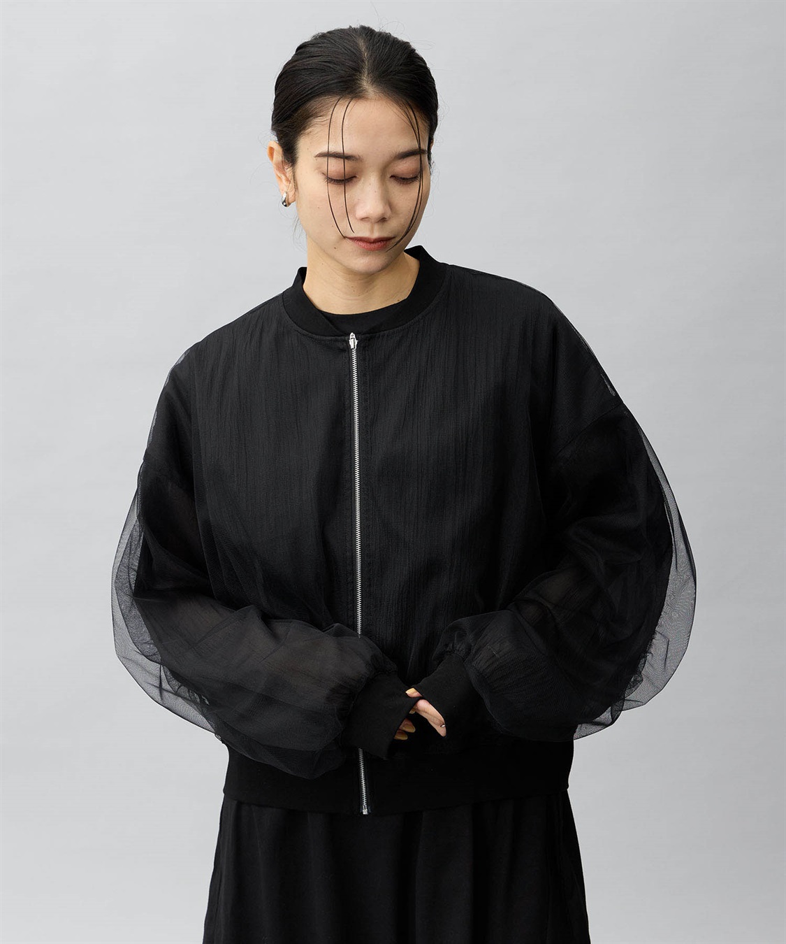 yonfa シアーブルゾン　ブラック org.jpg