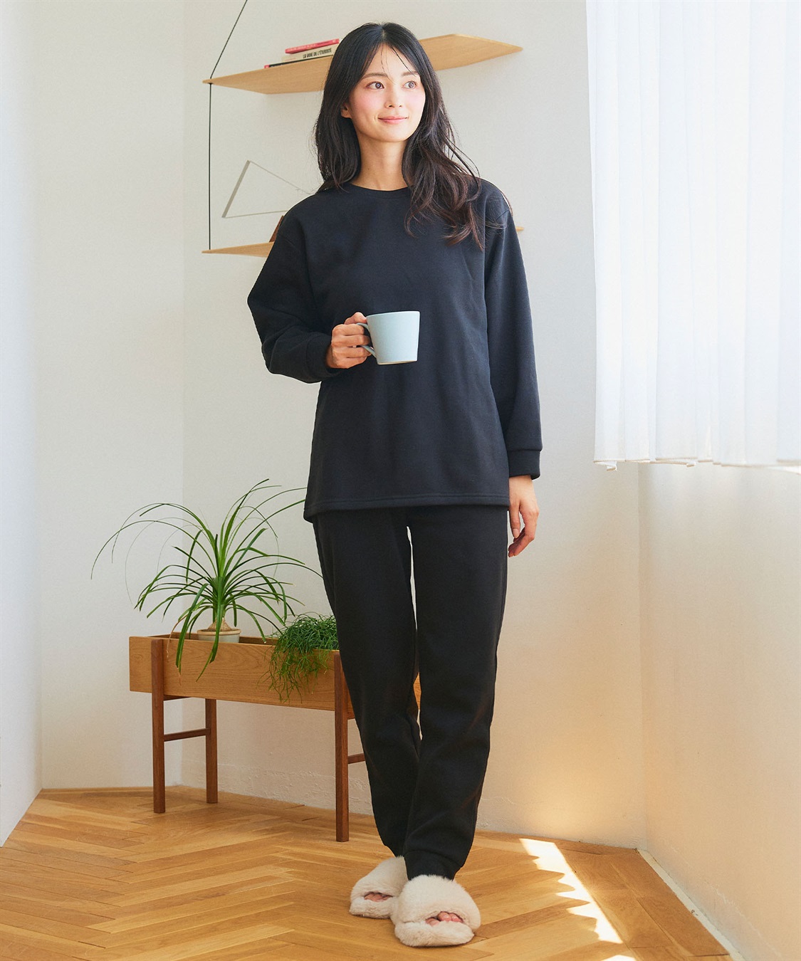 LAFUKU 【LAFUKU/ラフク】裏起毛スウェットルームウェアSET◆新色追加◆（上下セット）_sub_10