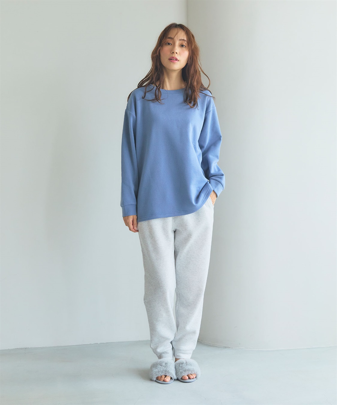 LAFUKU】裏起毛ルームウェア スウェット 上下セット LAFUKU|クロス