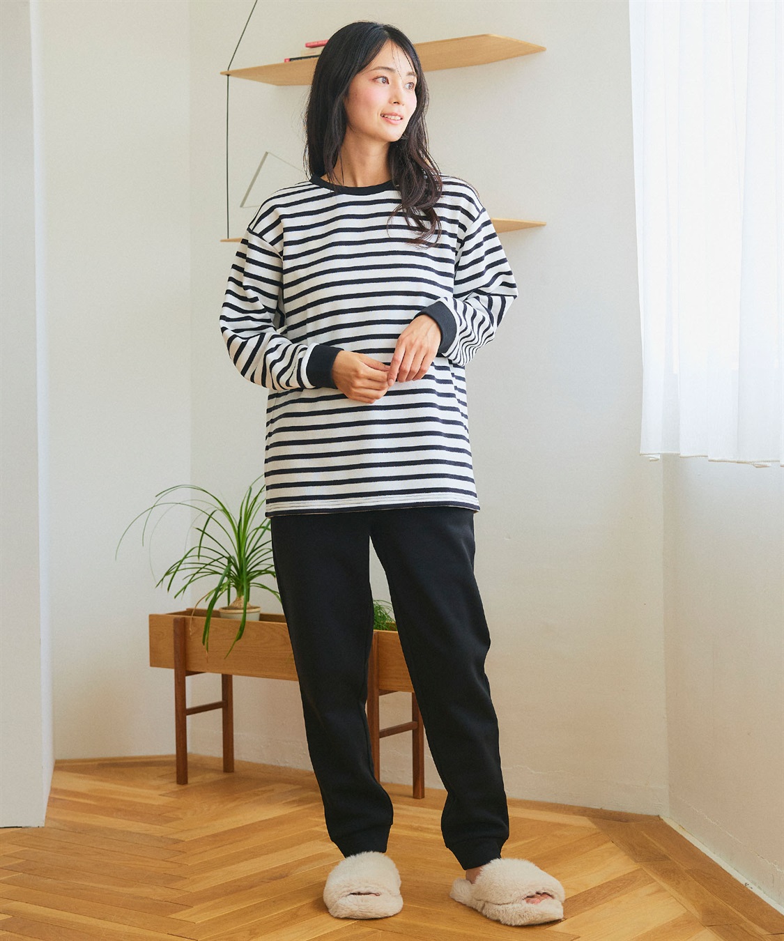 LAFUKU 【LAFUKU/ラフク】裏起毛スウェットルームウェアSET◆新色追加◆（上下セット）_sub_17