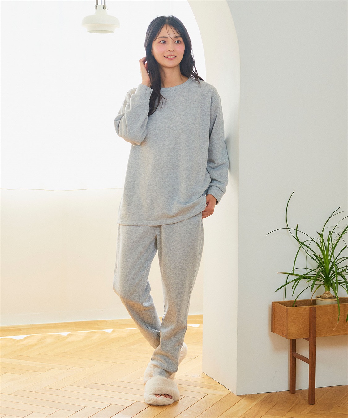 LAFUKU 【LAFUKU/ラフク】裏起毛スウェットルームウェアSET◆新色追加◆（上下セット）_sub_19