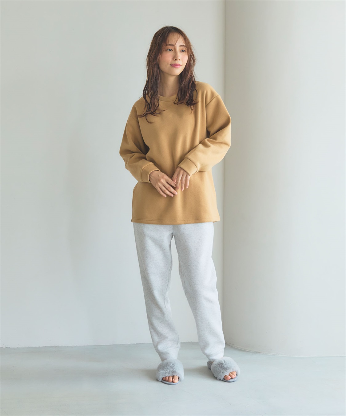 LAFUKU 【LAFUKU/ラフク】裏起毛スウェットルームウェアSET◆新色追加◆（上下セット）_sub_23