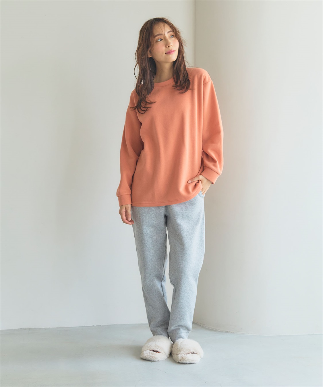 LAFUKU 【LAFUKU/ラフク】裏起毛スウェットルームウェアSET◆新色追加◆（上下セット）_sub_24