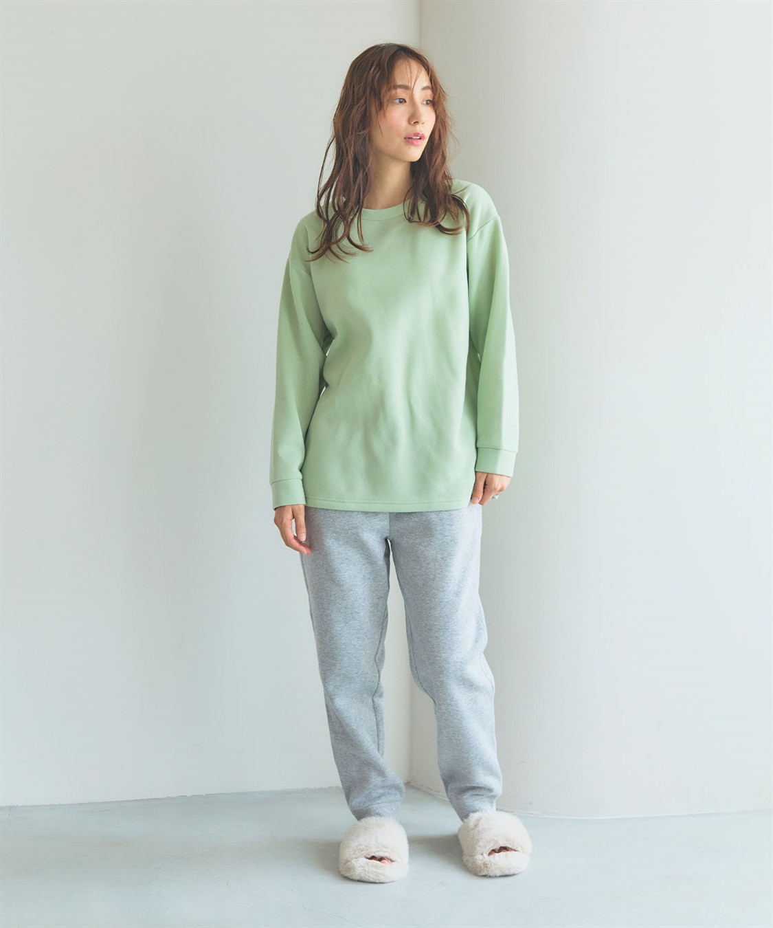 LAFUKU 【LAFUKU/ラフク】裏起毛スウェットルームウェアSET◆新色追加◆（上下セット）_sub_25