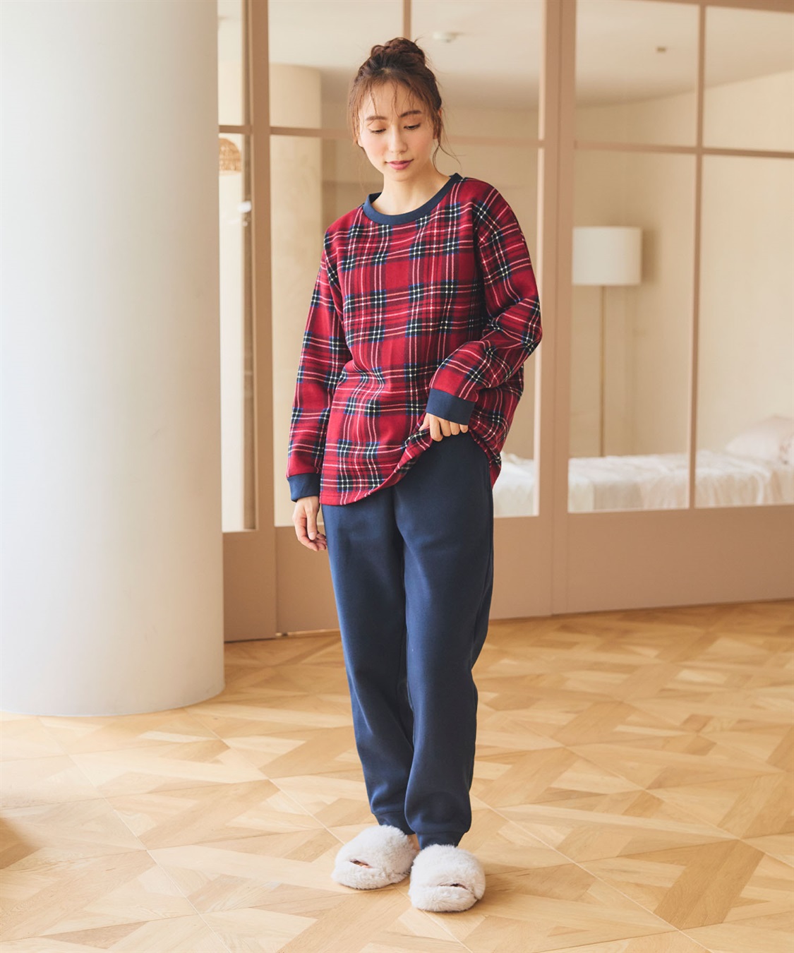 LAFUKU 【LAFUKU/ラフク】裏起毛スウェットルームウェアSET◆新色追加◆（上下セット）_sub_26