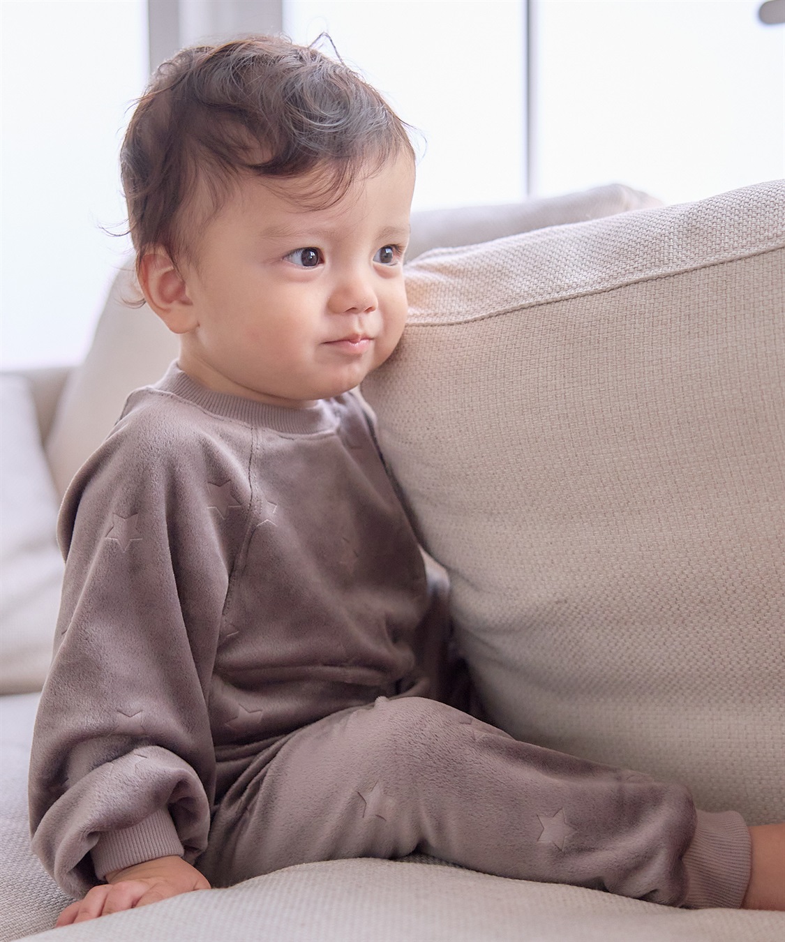 Rosemadame 【親子ペア可能】しっとりベロア 星柄エンボス長袖パジャマ_sub_6