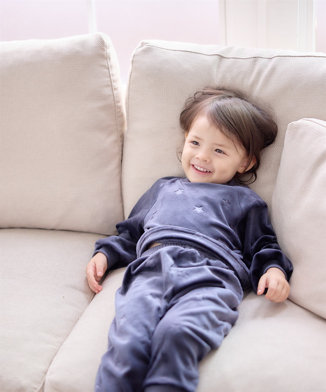 Rosemadame 【親子ペア可能】しっとりベロア 星柄エンボス長袖パジャマ_sub_18