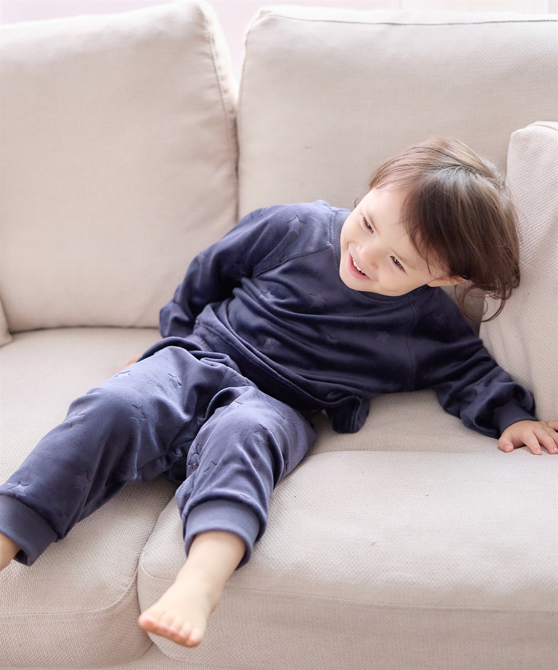 Rosemadame 【親子ペア可能】しっとりベロア 星柄エンボス長袖パジャマ_sub_19