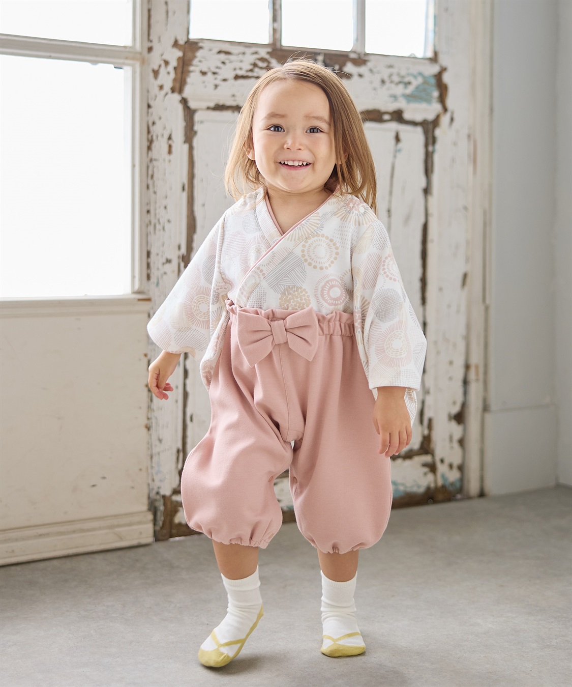 Rosemadame ベビー リボン付き袴ロンパース（女の子）_sub_9