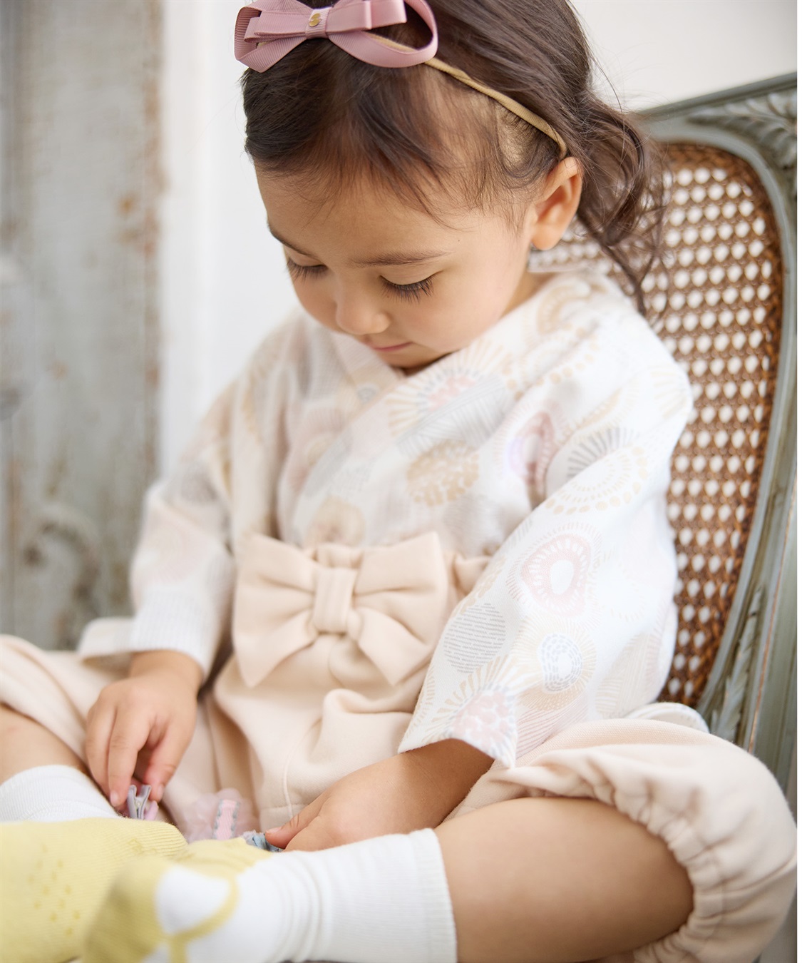 Rosemadame ベビー リボン付き袴ロンパース（女の子）_sub_12
