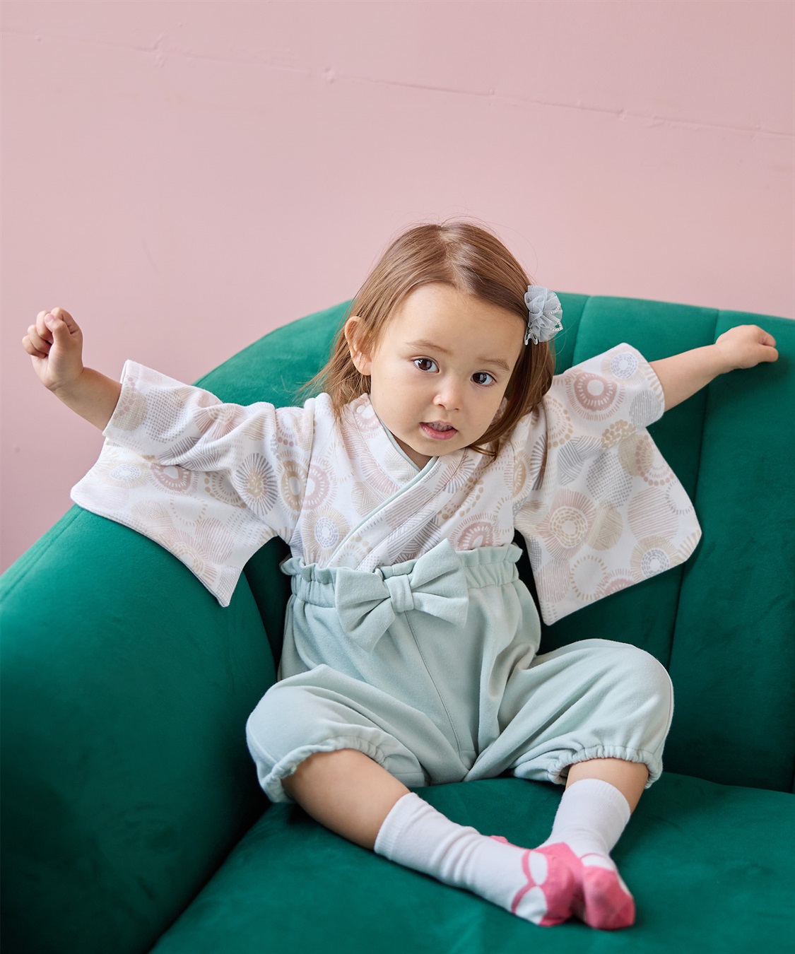 Rosemadame ベビー リボン付き袴ロンパース（女の子）_sub_15