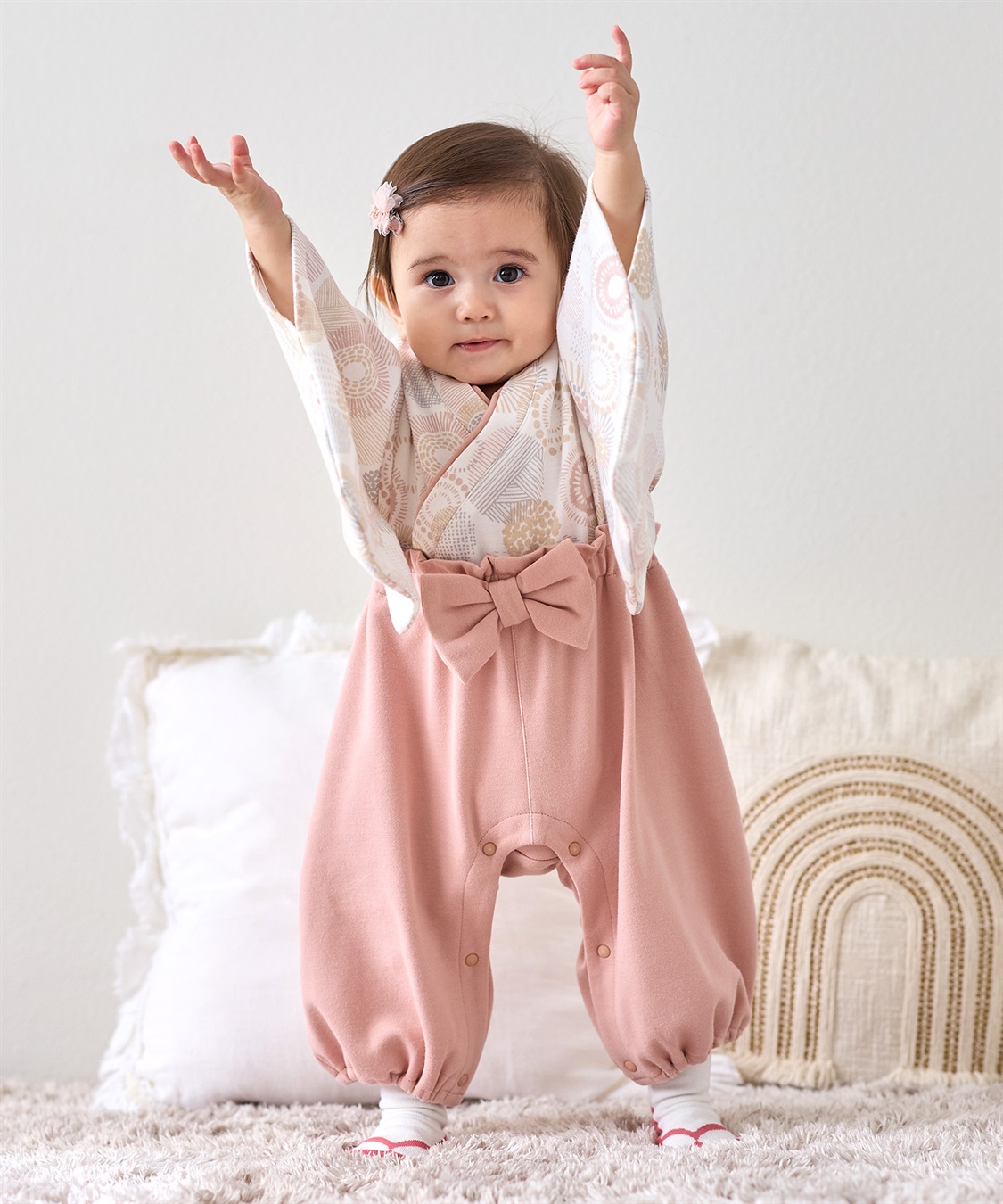 Rosemadame ベビー リボン付き袴ロンパース（女の子）_sub_17