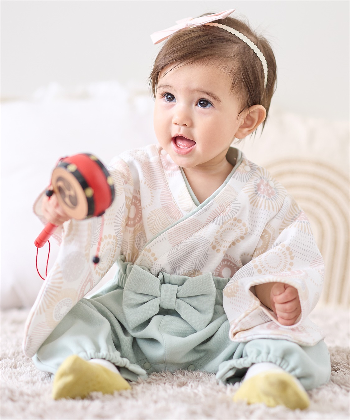 Rosemadame ベビー リボン付き袴ロンパース（女の子）_sub_19