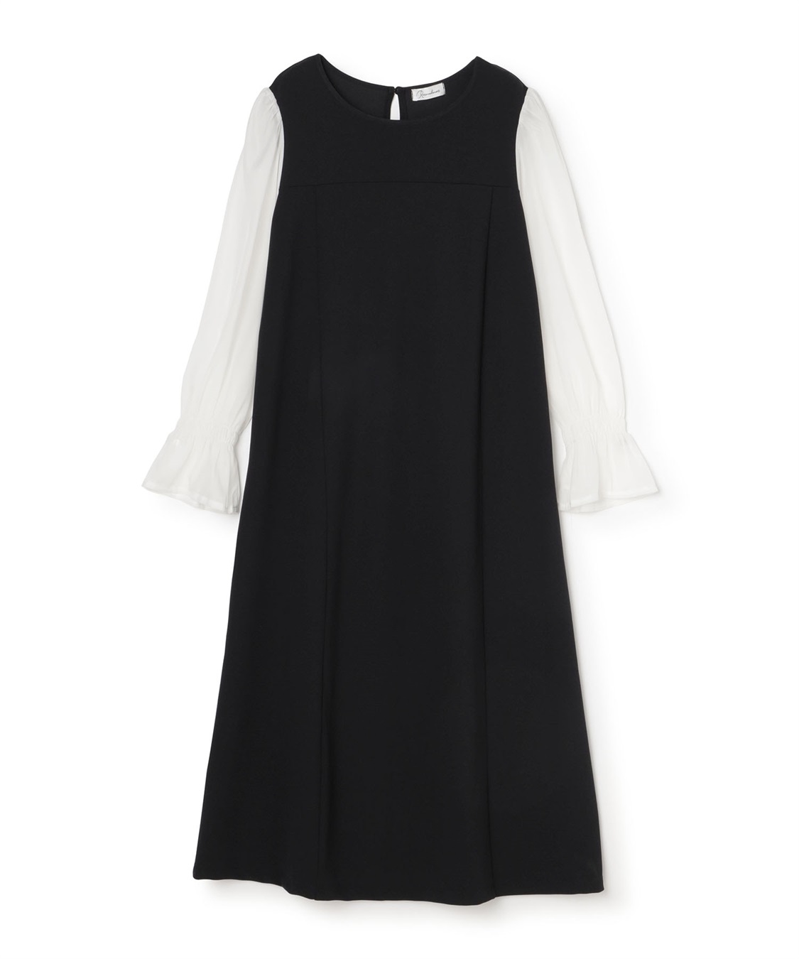 Rosemadame シフォンスリーブ ストレッチジョーゼットワンピース（マタニティ/授乳服）授乳口付き 授乳楽々 妊婦服 産前・産後対応_sub_22