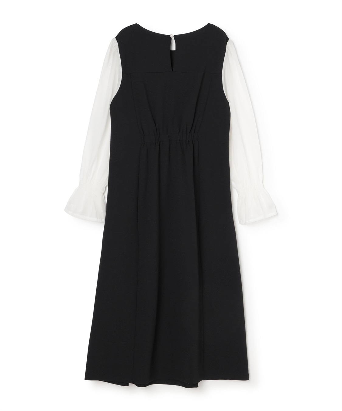 Rosemadame シフォンスリーブ ストレッチジョーゼットワンピース（マタニティ/授乳服）授乳口付き 授乳楽々 妊婦服 産前・産後対応_sub_23