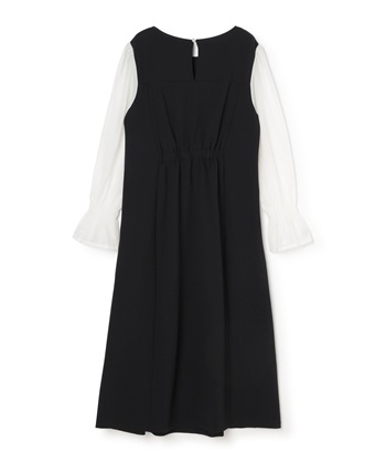 Rosemadame シフォンスリーブ ストレッチジョーゼットワンピース（マタニティ/授乳服）授乳口付き 授乳楽々 妊婦服 産前・産後対応_subthumb_23