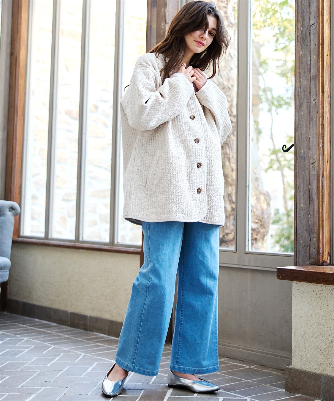 Rosemadame キルトママコート(マタニティ&授乳服）授乳口付き 授乳楽々 妊婦服 産前・産後対応_sub_5