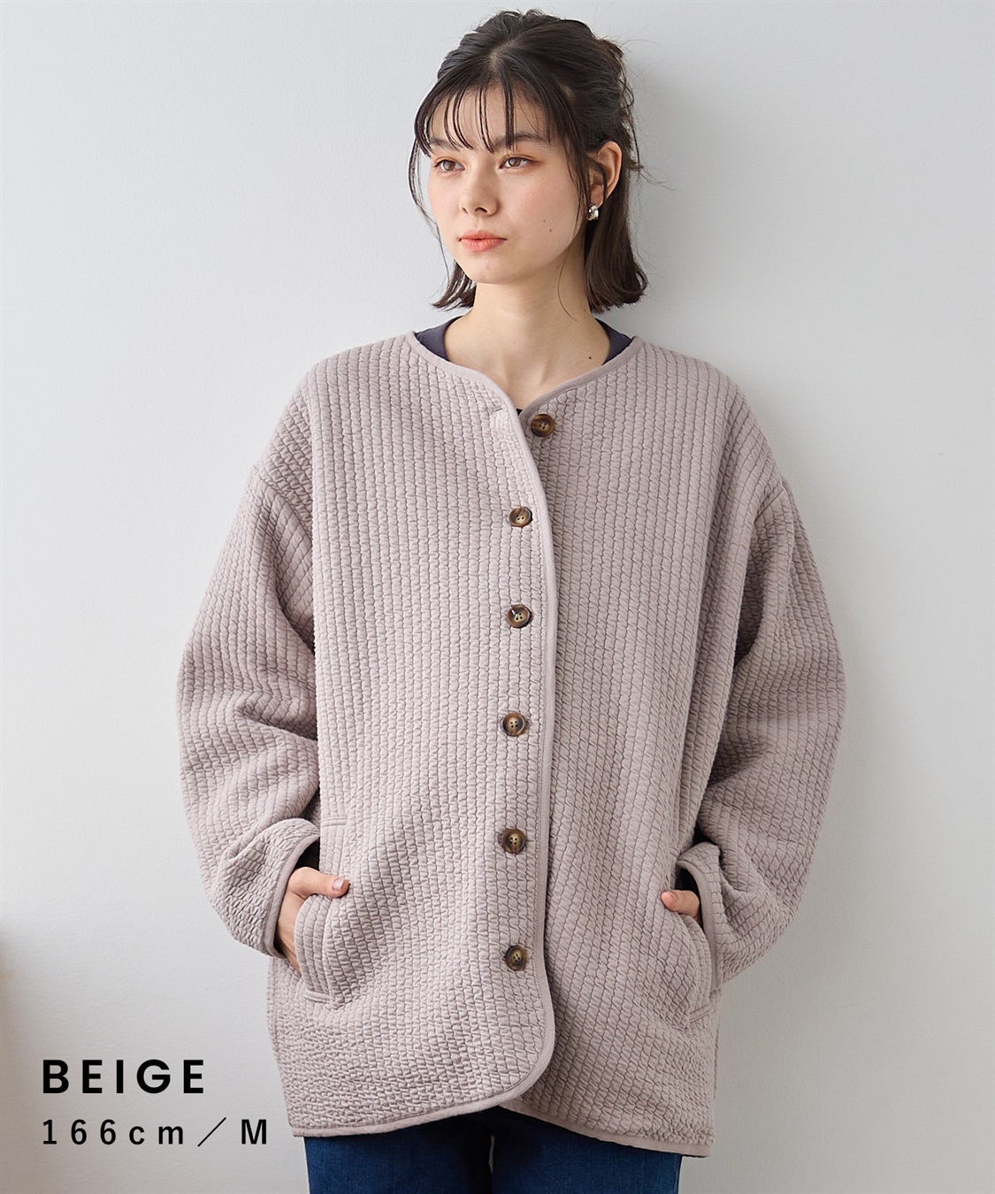 Rosemadame キルトママコート(マタニティ&授乳服）授乳口付き 授乳楽々 妊婦服 産前・産後対応_sub_8