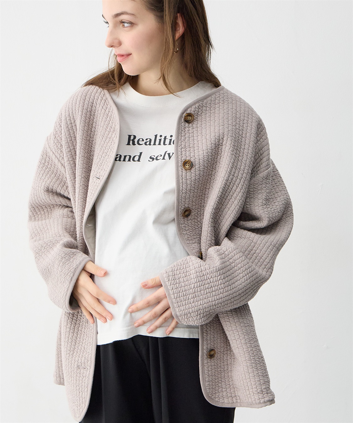 Rosemadame キルトママコート(マタニティ&授乳服）授乳口付き 授乳楽々 妊婦服 産前・産後対応_sub_9