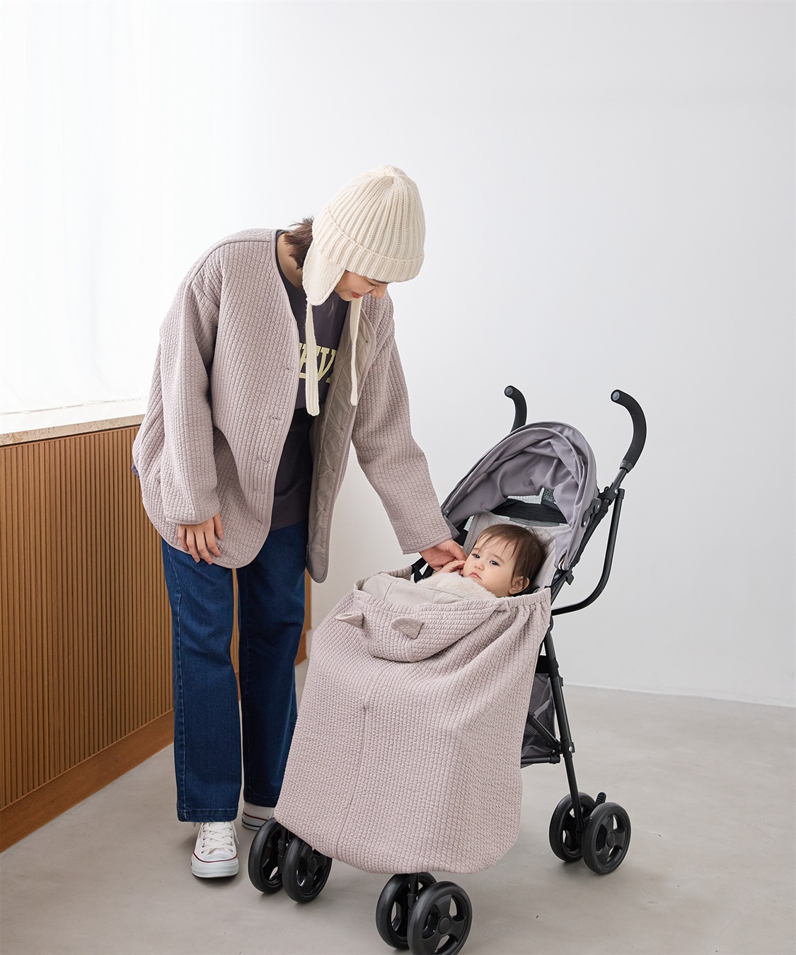 Rosemadame キルトママコート(マタニティ&授乳服）授乳口付き 授乳楽々 妊婦服 産前・産後対応_sub_13