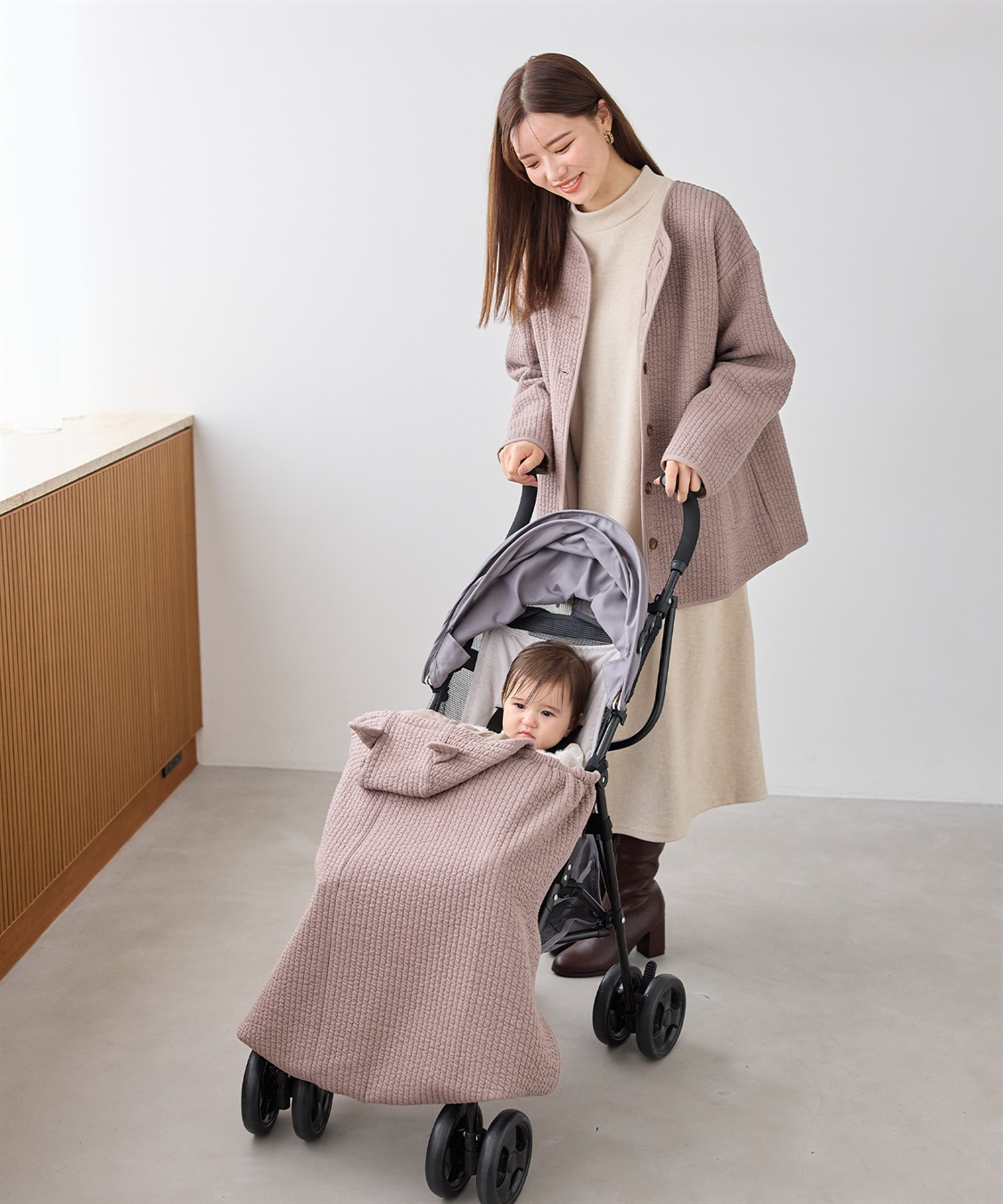 Rosemadame キルトママコート(マタニティ&授乳服）授乳口付き 授乳楽々 妊婦服 産前・産後対応_sub_19