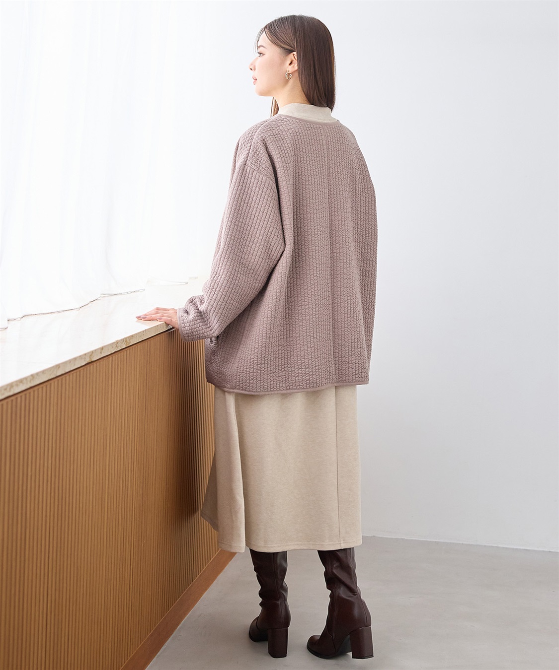 Rosemadame キルトママコート(マタニティ&授乳服）授乳口付き 授乳楽々 妊婦服 産前・産後対応_sub_20