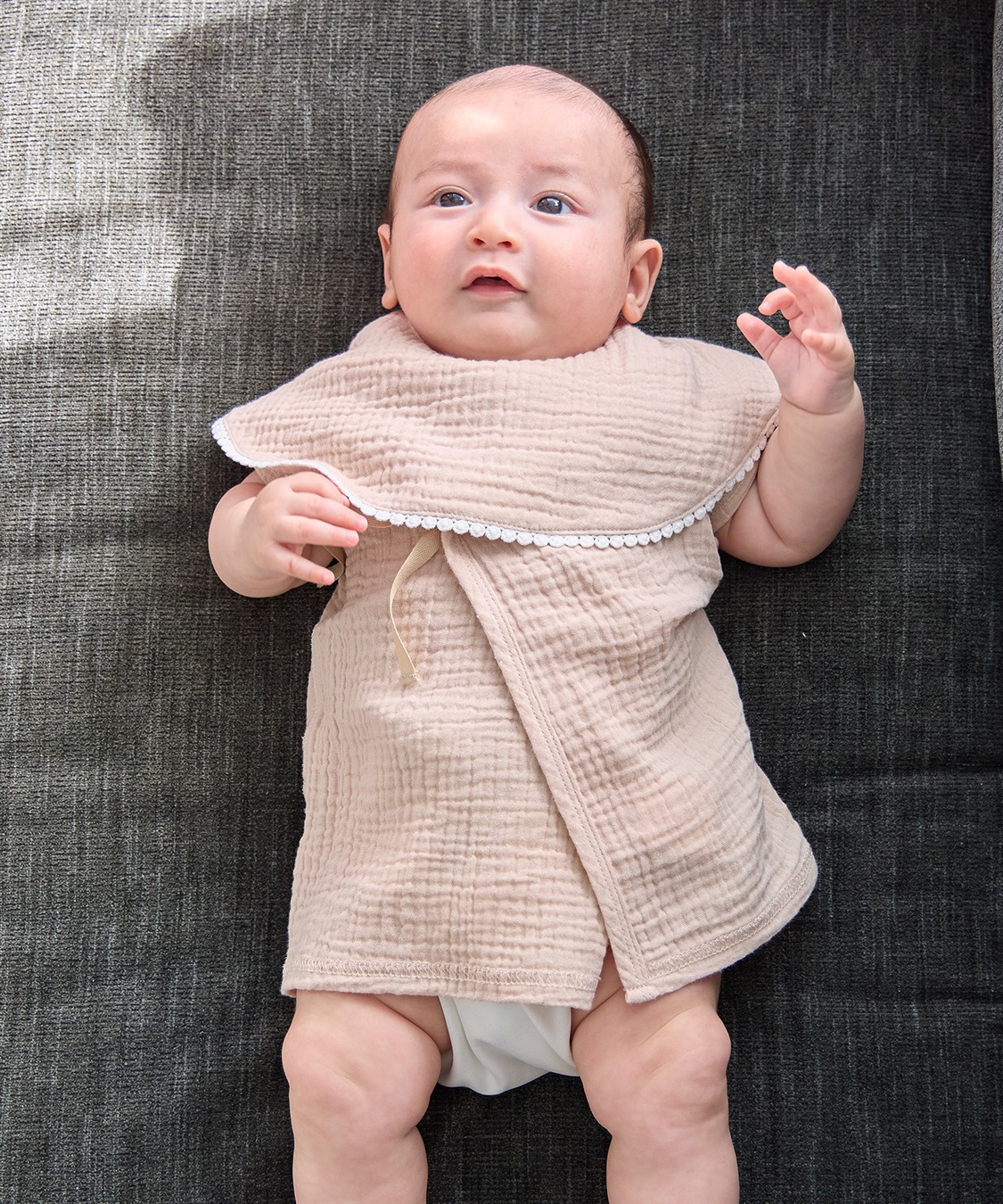 Rosemadame 【親子ペア可】綿100％ ダブルガーゼ短肌着_sub_1