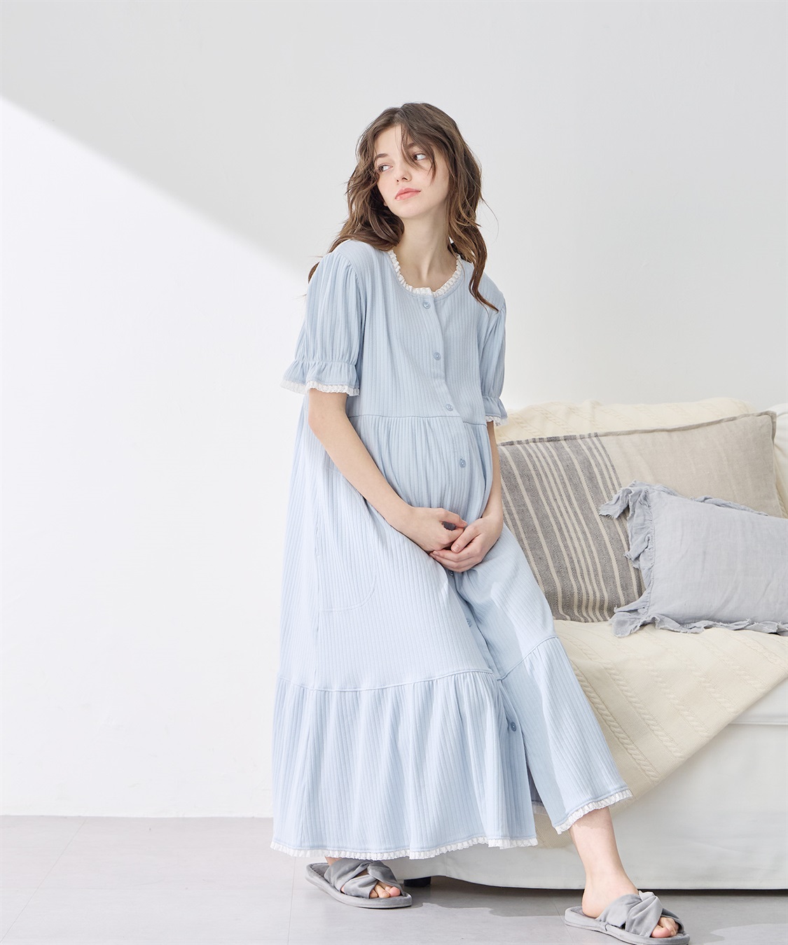 Rosemadame リブ×レース　おそろママパジャマ（半袖）_sub_9