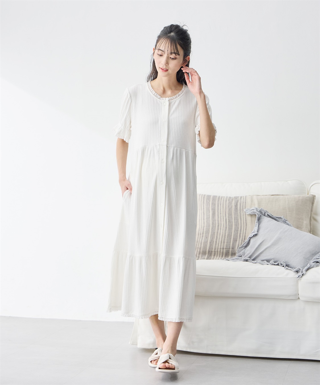 Rosemadame リブ×レース　おそろママパジャマ（半袖）_sub_11