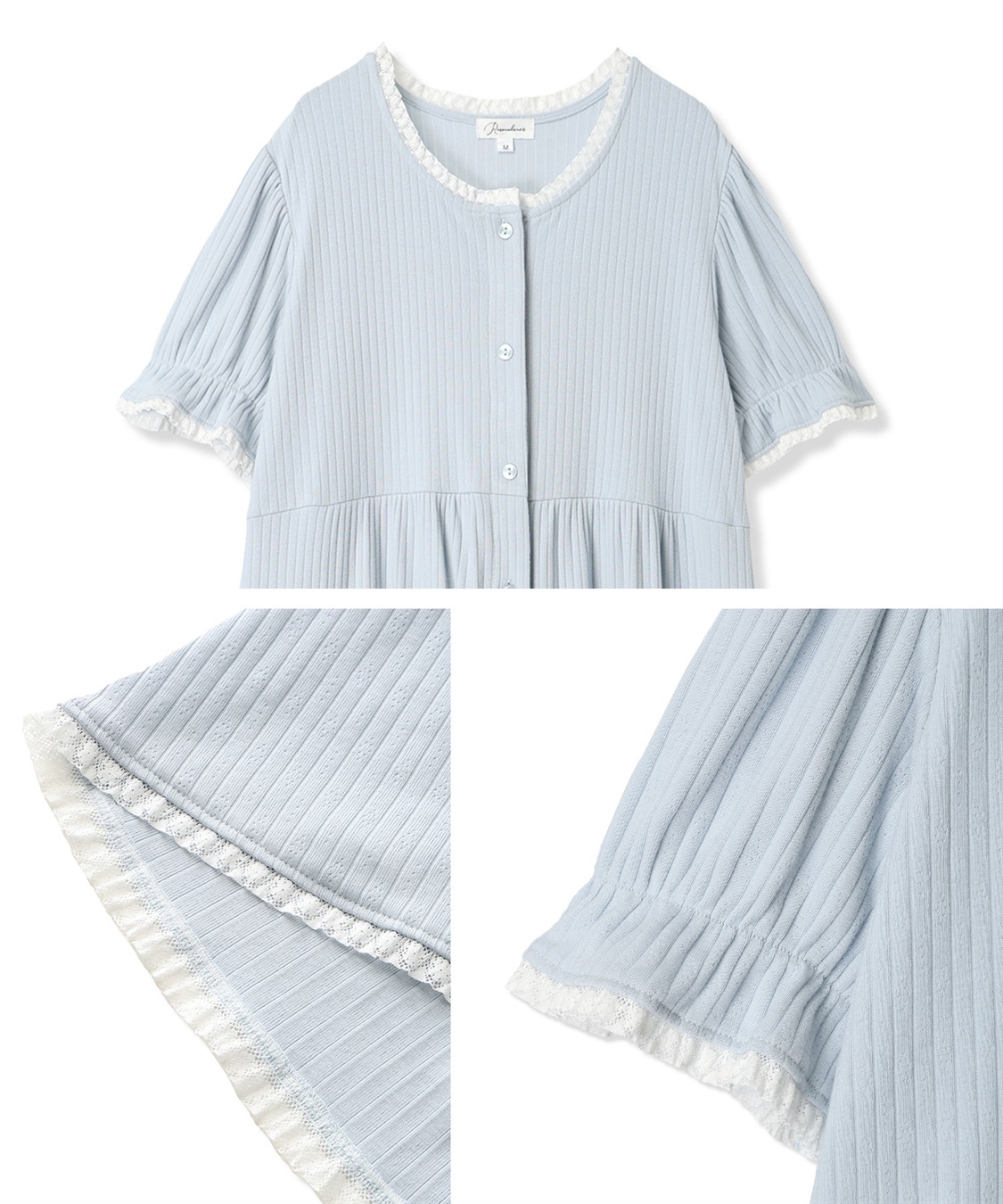 Rosemadame リブ×レース　おそろママパジャマ（半袖）_sub_21