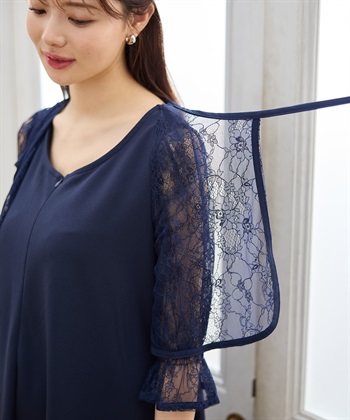 Rosemadame レースボレロドッキング フォーマルワンピース（マタニティ/授乳服）授乳口付き 授乳楽々 妊婦服 産前・産後対応_subthumb_5