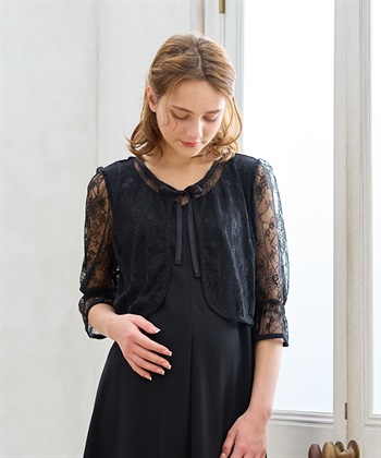 Rosemadame レースボレロドッキング フォーマルワンピース（マタニティ/授乳服）授乳口付き 授乳楽々 妊婦服 産前・産後対応_subthumb_12