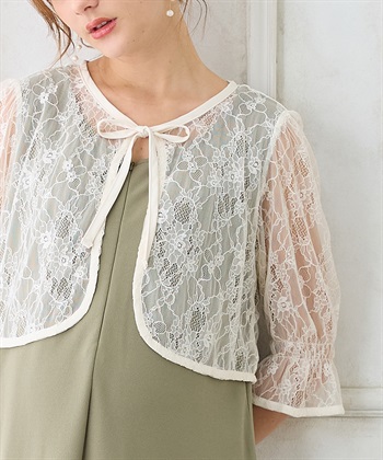 Rosemadame レースボレロドッキング フォーマルワンピース（マタニティ/授乳服）授乳口付き 授乳楽々 妊婦服 産前・産後対応_subthumb_15