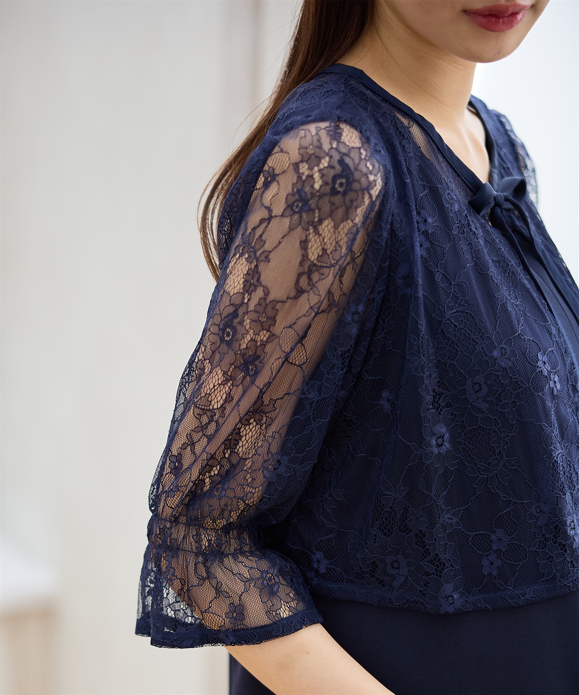 Rosemadame レースボレロドッキング フォーマルワンピース（マタニティ/授乳服）授乳口付き 授乳楽々 妊婦服 産前・産後対応_sub_16