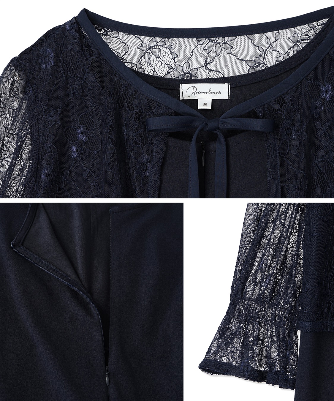 Rosemadame レースボレロドッキング フォーマルワンピース（マタニティ/授乳服）授乳口付き 授乳楽々 妊婦服 産前・産後対応_sub_20