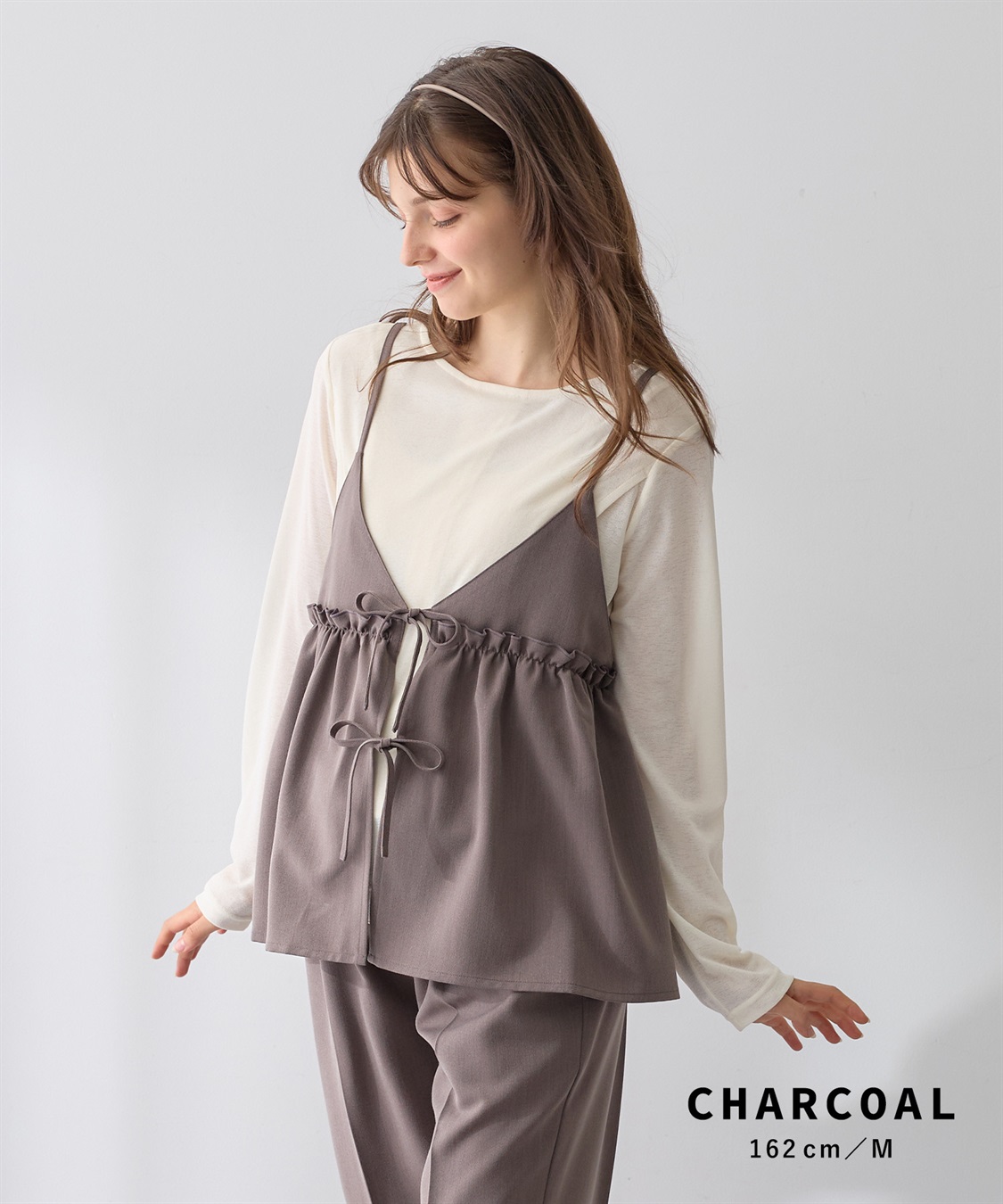 Rosemadame シアーカットソー×フレアキャミセット(マタニティ&授乳服）授乳口付き 授乳楽々 妊婦服 産前・産後対応_sub_7