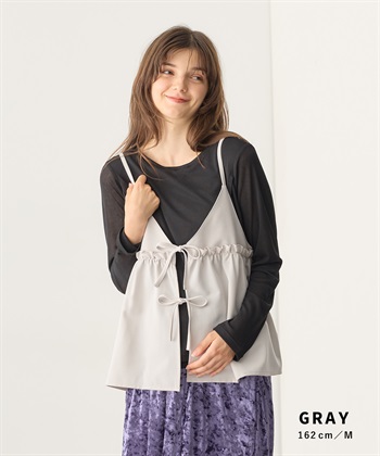 Rosemadame シアーカットソー×フレアキャミセット(マタニティ&授乳服）授乳口付き 授乳楽々 妊婦服 産前・産後対応_subthumb_9