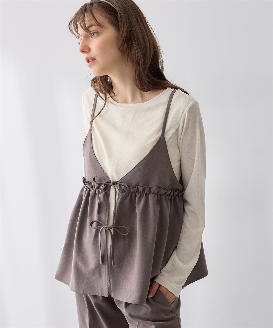 Rosemadame シアーカットソー×フレアキャミセット(マタニティ&授乳服）授乳口付き 授乳楽々 妊婦服 産前・産後対応_sub_10