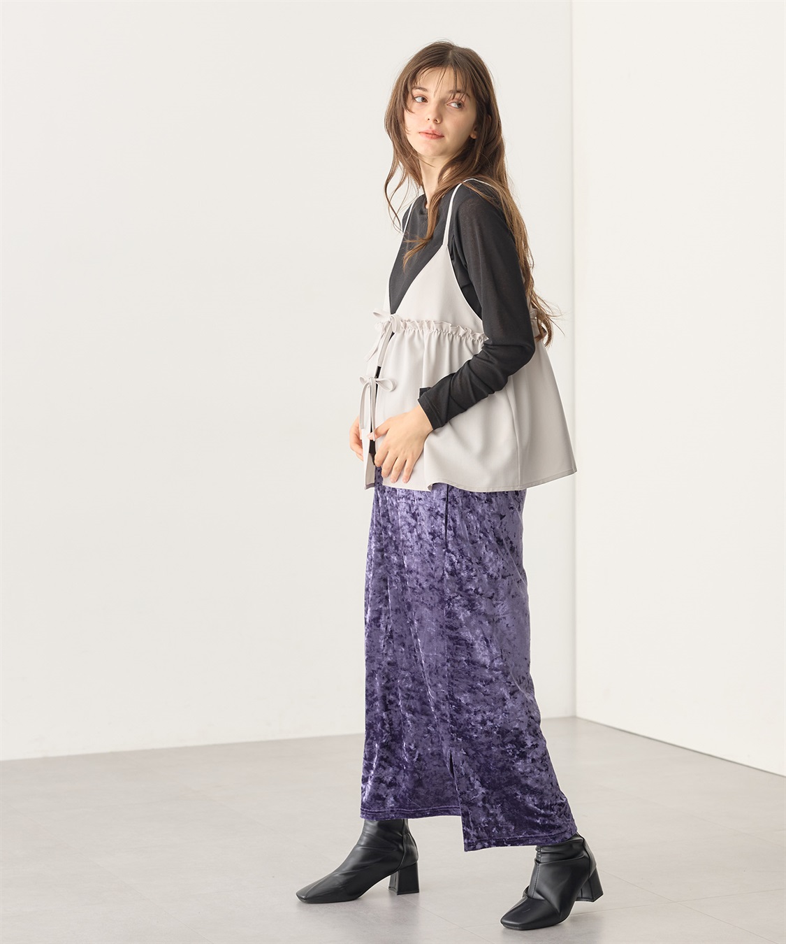 Rosemadame シアーカットソー×フレアキャミセット(マタニティ&授乳服）授乳口付き 授乳楽々 妊婦服 産前・産後対応_sub_20