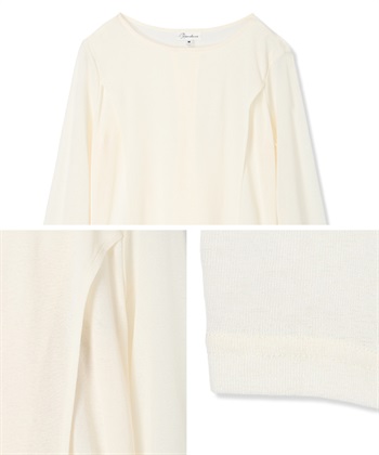 Rosemadame シアーカットソー×フレアキャミセット(マタニティ&授乳服）授乳口付き 授乳楽々 妊婦服 産前・産後対応_subthumb_22