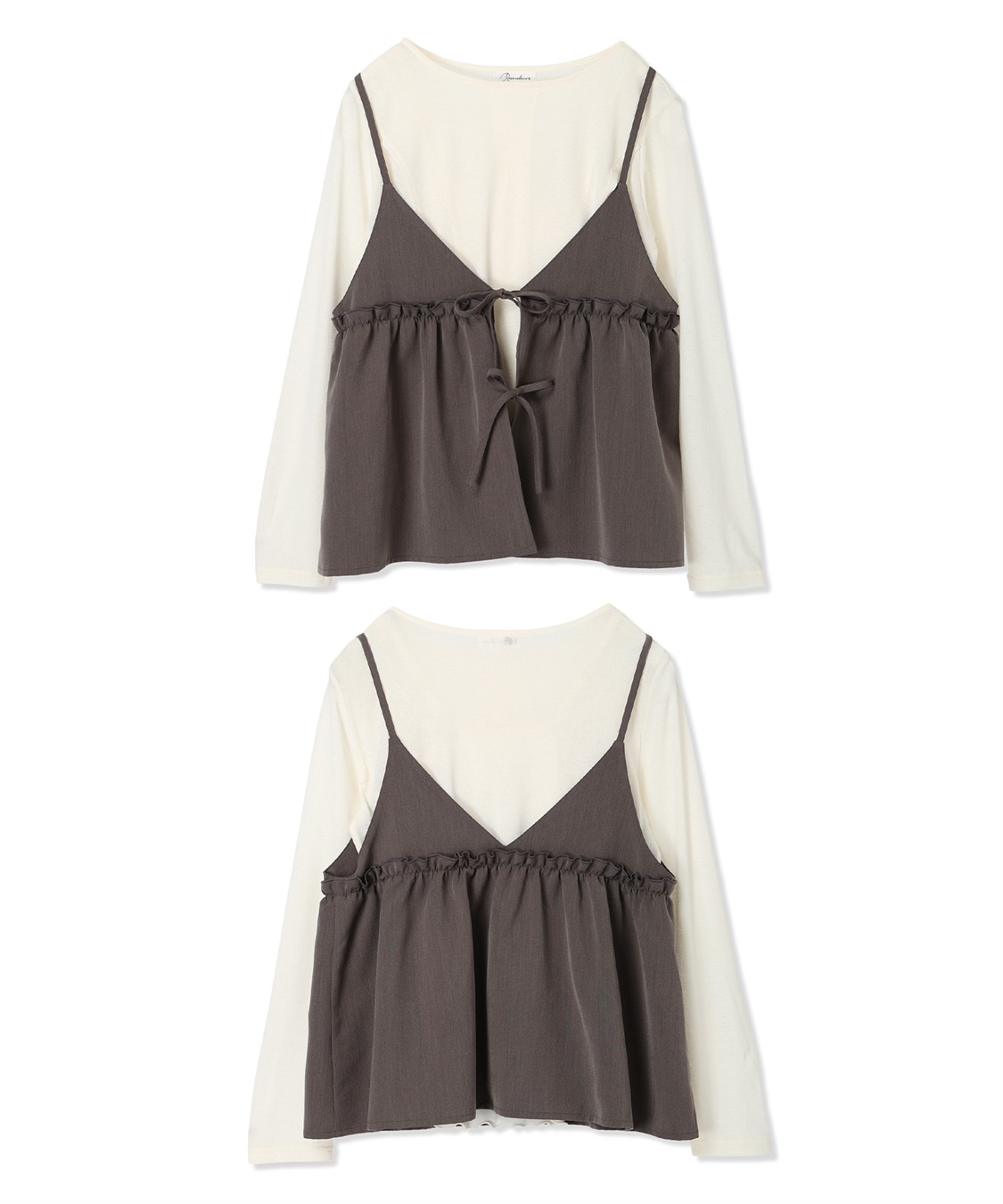 Rosemadame シアーカットソー×フレアキャミセット(マタニティ&授乳服）授乳口付き 授乳楽々 妊婦服 産前・産後対応_sub_23