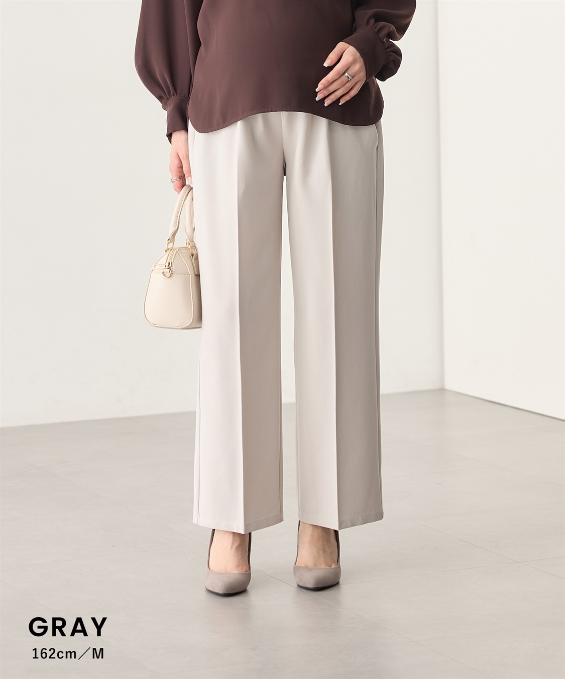 Rosemadame おなかを優しくカバーするストレートパンツ（マタニティ/ 妊婦服）産前・産後対応_sub_5