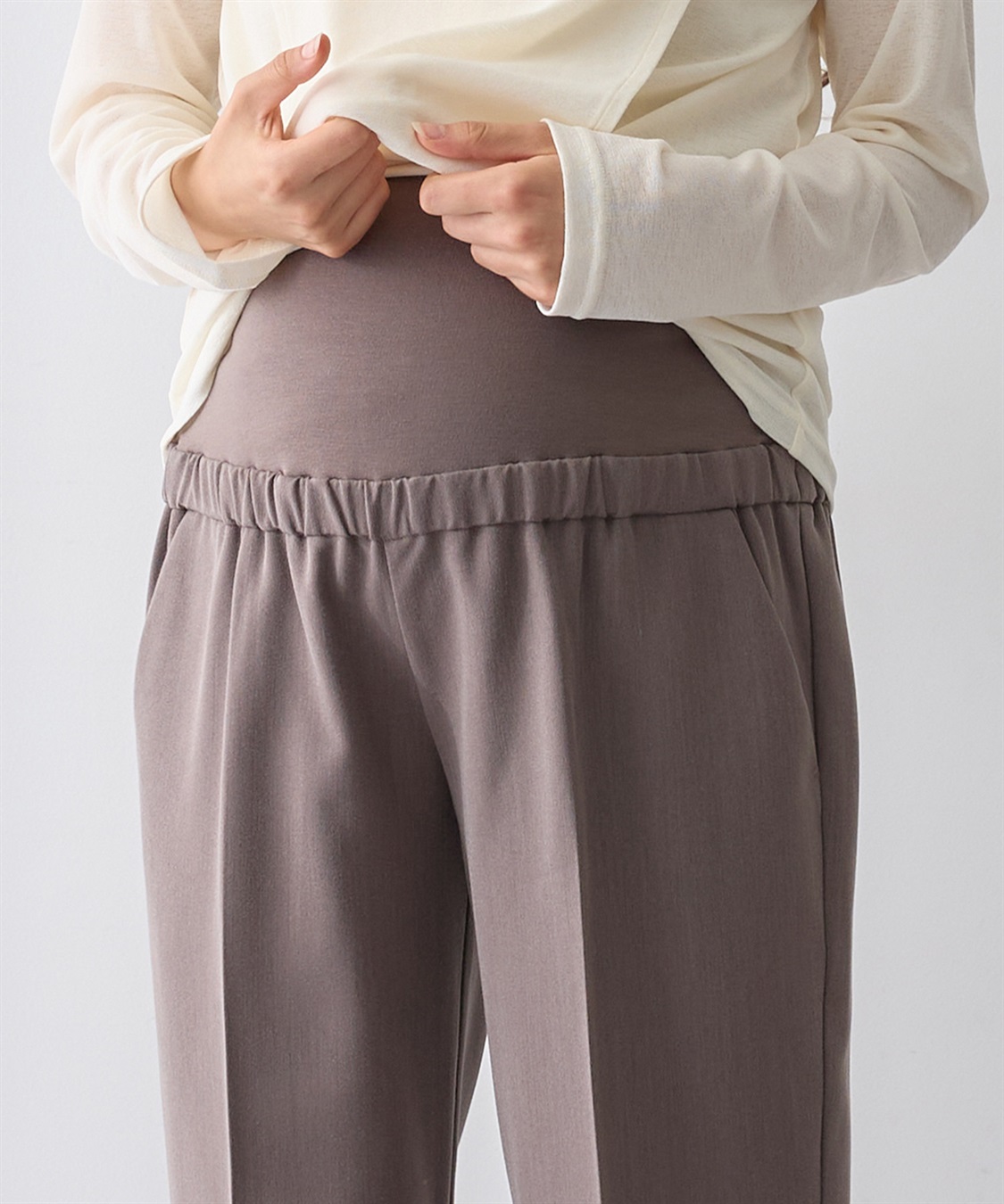 Rosemadame おなかを優しくカバーするストレートパンツ（マタニティ/ 妊婦服）産前・産後対応_sub_10