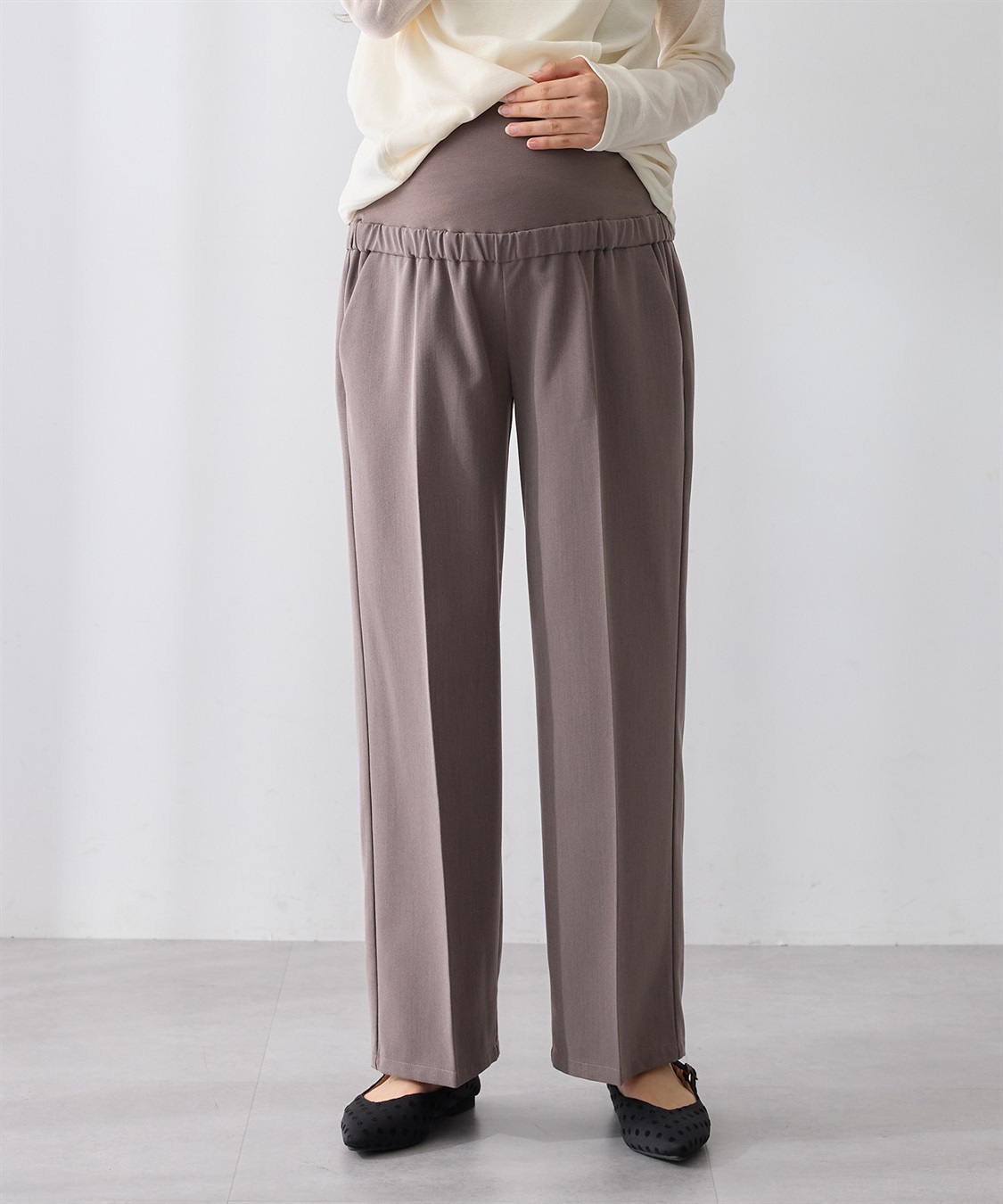 Rosemadame おなかを優しくカバーするストレートパンツ（マタニティ/ 妊婦服）産前・産後対応_sub_13