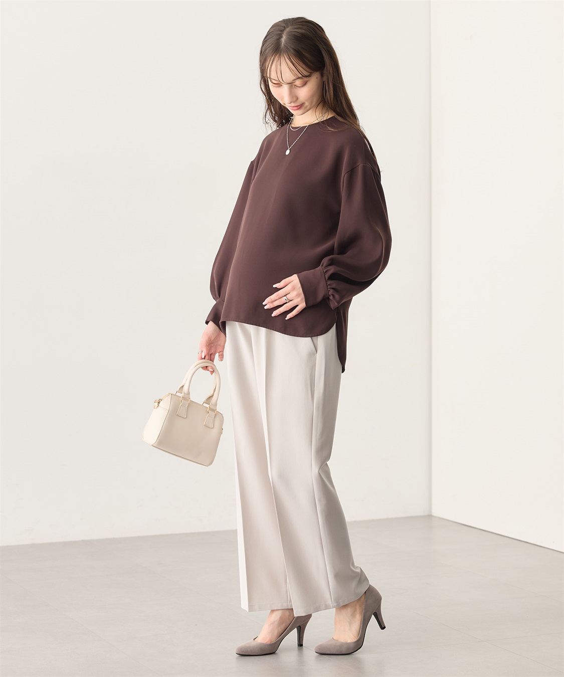 Rosemadame おなかを優しくカバーするストレートパンツ（マタニティ/ 妊婦服）産前・産後対応_sub_19