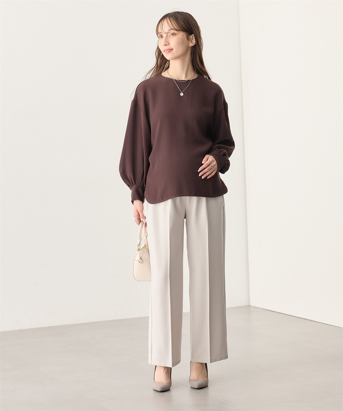 Rosemadame おなかを優しくカバーするストレートパンツ（マタニティ/ 妊婦服）産前・産後対応_sub_20