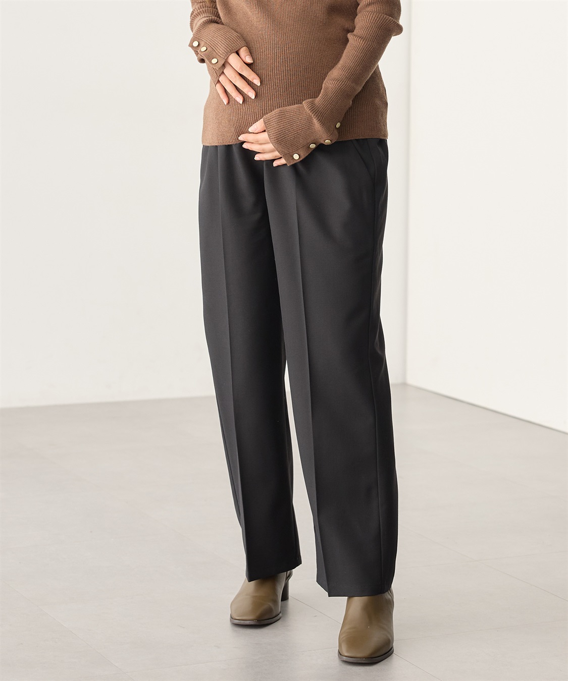 Rosemadame おなかを優しくカバーするストレートパンツ（マタニティ/ 妊婦服）産前・産後対応_sub_22