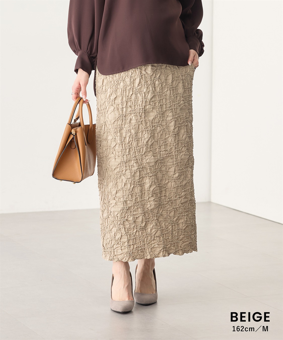 Rosemadame ふくれシャーリングスカート（マタニティ～産後）妊婦服 産前・産後対応_sub_5