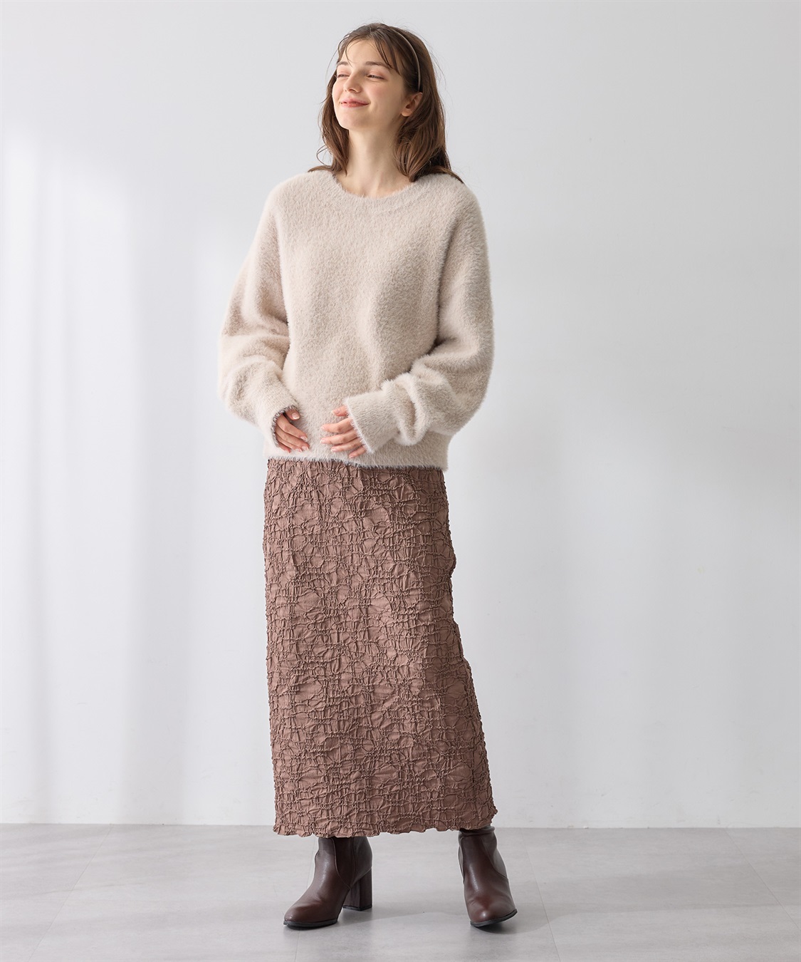 Rosemadame ふくれシャーリングスカート（マタニティ～産後）妊婦服 産前・産後対応_sub_18