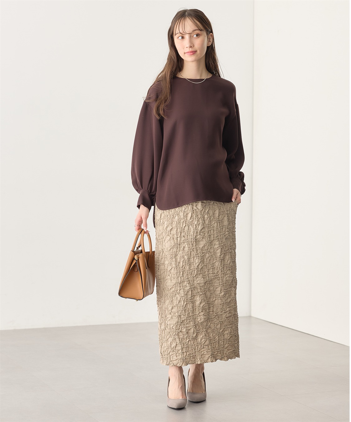 Rosemadame ふくれシャーリングスカート（マタニティ～産後）妊婦服 産前・産後対応_sub_21